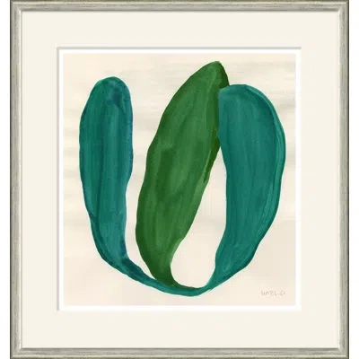 Soicher Marin 'cherimoya' By Susan Hable - Picture Frame Print On Paper In Blue;white;green