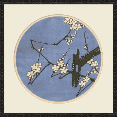 Soicher Marin 'cherry Blossom Woodblock Ii' - Picture Frame Painting On Paper In Black