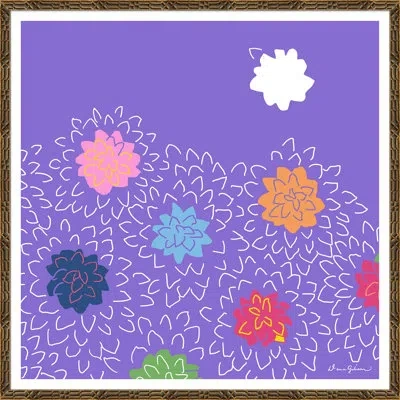 Soicher Marin Chrysanthemums By Dana Gibson - Picture Frame Painting On Paper In Multi