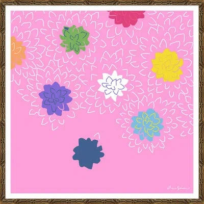 Soicher Marin Chrysanthemums By Dana Gibson - Picture Frame Painting On Paper In Multi