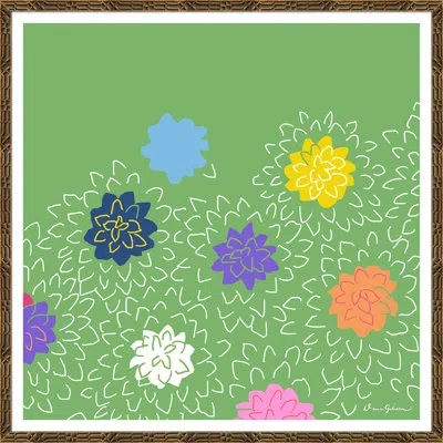 Soicher Marin Chrysanthemums By Dana Gibson Picture Frame Painting On Paper In Brown