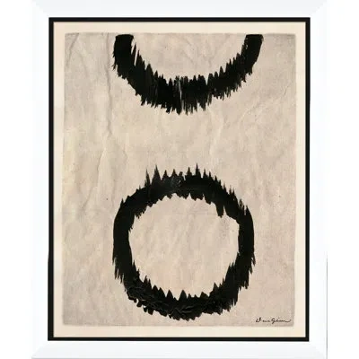 Soicher Marin Circle Series By Dana Gibson - Picture Frame Painting On Paper In Neutral