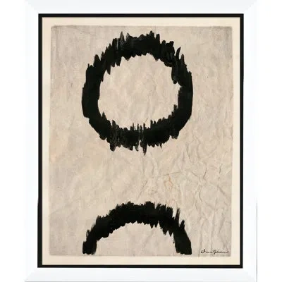 Soicher Marin Circle Series By Dana Gibson - Picture Frame Painting On Paper In Neutral