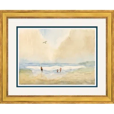 Soicher Marin Clam Diggers - Picture Frame Painting Print In Blue;beige