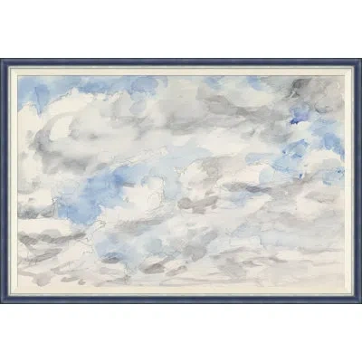 Soicher Marin Cloudbreak Iii - Single Picture Frame Painting In Blue;gray