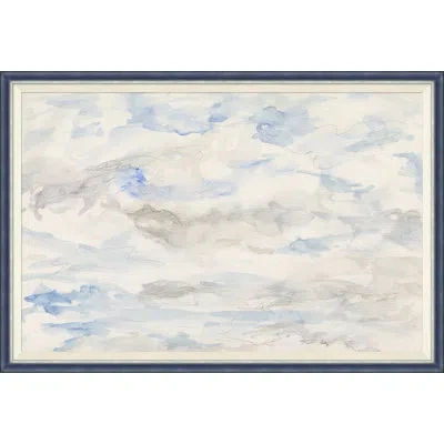 Soicher Marin Cloudbreak Ix - Single Picture Frame Painting In Blue;gray