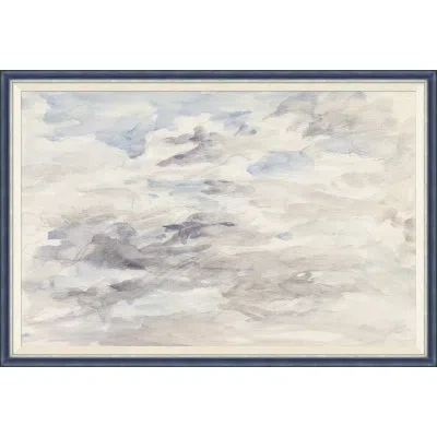 Soicher Marin Cloudbreak V - Single Picture Frame Painting In Blue;light Gray