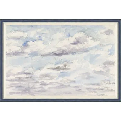 Soicher Marin Cloudbreak Vi - Single Picture Frame Painting In Gray;light Blue