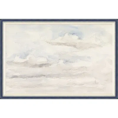 Soicher Marin Cloudbreak Viii - Single Picture Frame Painting In Light Blue;light Gray