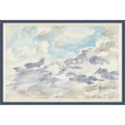 Soicher Marin Cloudbreak X - Single Picture Frame Painting In Blue;gray