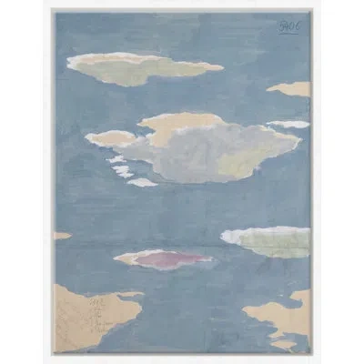Soicher Marin Clouds (var. 2) By Paule Marrot - Floater Frame Painting In Blue