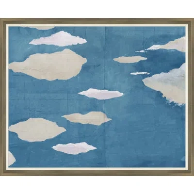 Soicher Marin Cloudscape Ii (var. 1) By Paule Marrot - Single Picture Frame Print In Blue