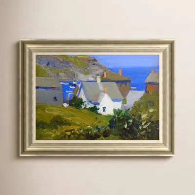 Soicher Marin 'cottage' - Picture Frame Painting On Canvas In Blue;brown;green