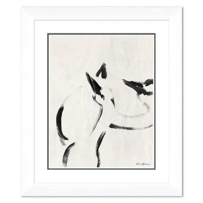 Soicher Marin Courters By Dana Gibson - Picture Frame Painting On Paper In Black;beige