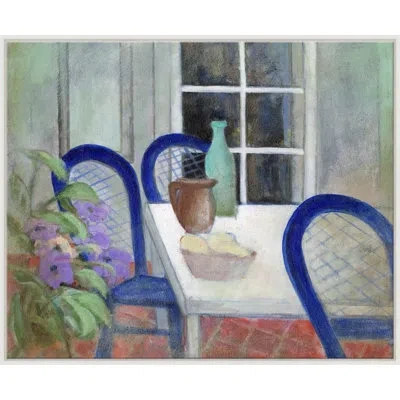 Soicher Marin 'courtyard Still Life' - Picture Frame Painting On Canvas In Multi