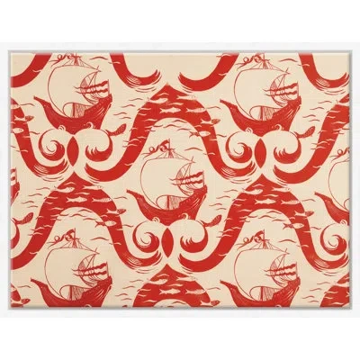 Soicher Marin Cravelle (var. 2) By Paule Marrot - Floater Frame Painting In Multi