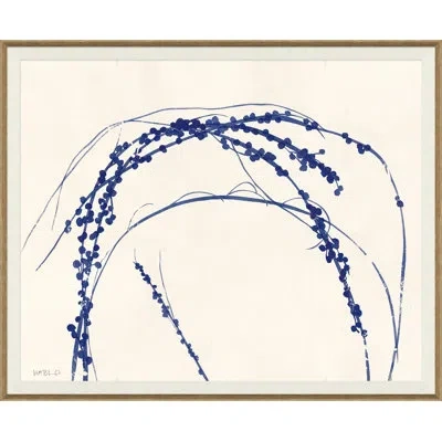 Soicher Marin Creeper By Susan Hable - Picture Frame Painting On Paper In Blue