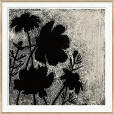 Soicher Marin Dark Matter' - Picture Frame Painting On Paper In Black;gray