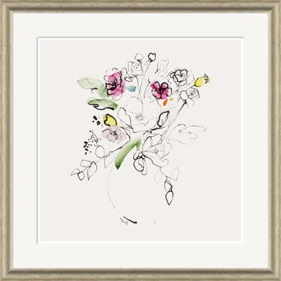 Soicher Marin Daydream Ii By Yuki Osada - Single Picture Frame Painting In Black;green;ivory