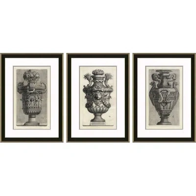 Soicher Marin Decorative Vases By Marot - 3 Piece Single Picture Frame Painting Set In Multi