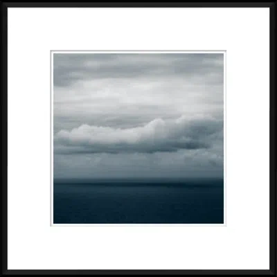 Soicher Marin Deep Blue Landscape' - Picture Frame Photograph On Paper In Dark Blue;dark Gray