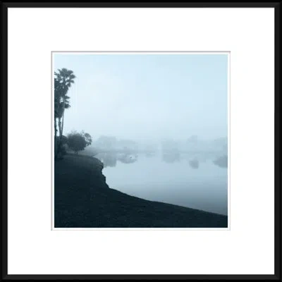 Soicher Marin Deep Blue Landscape - Picture Frame Photograph On Paper In Dark Blue;light Gray