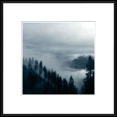 Soicher Marin Deep Blue Landscape' - Picture Frame Photograph On Paper In Light Gray;dark Blue