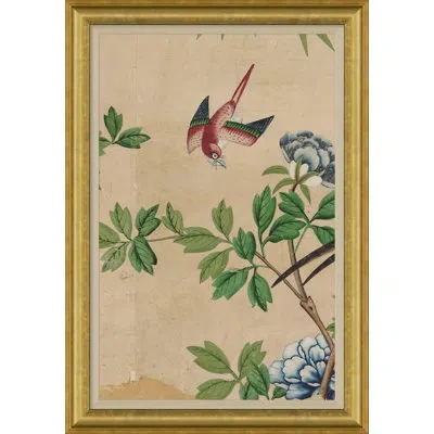 Soicher Marin Delfern I By David Phoenix - Picture Frame Graphic Art On Paper In Brown;green;purple