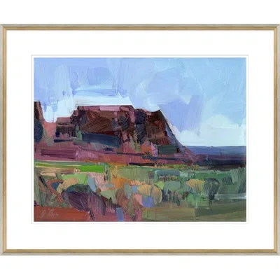 Soicher Marin Desert Landscape By Joseph Mota - Picture Frame Painting In Gold Framed Paper