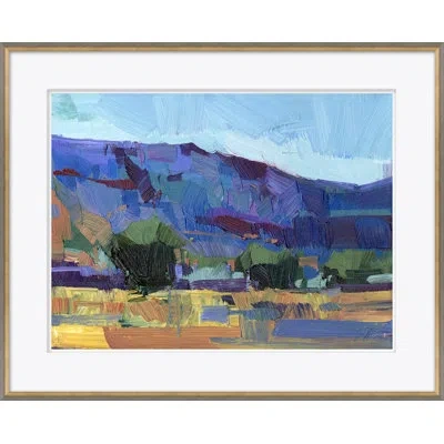 Soicher Marin Desert Light By Joseph Mota - Picture Frame Painting In Gold Framed Paper