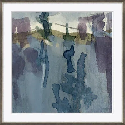 Soicher Marin 'details Of Russian Landscapes' - Picture Frame Graphic Art On Paper In Blue