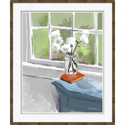Soicher Marin Dewolf By Dana Gibson - Picture Frame Painting On Paper In Blue;green;gray