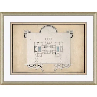 Soicher Marin Dioclesian Baths Ii By David Phoenix - Picture Frame Graphic Art On Paper In Neutral