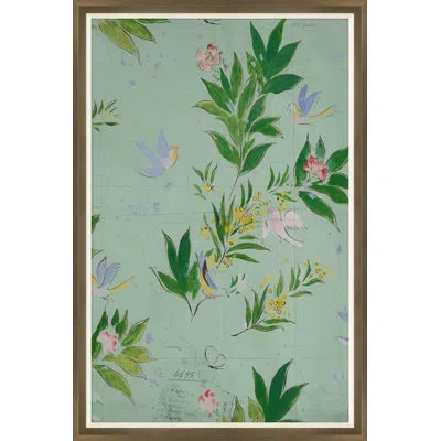Soicher Marin Doves I (var. 2) By Paule Marrot - Single Picture Frame Print In Green