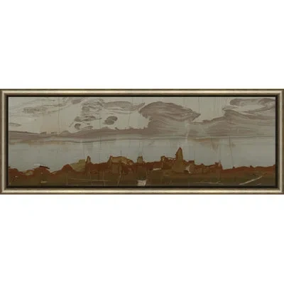 Soicher Marin Dreams Of Stone 11' - Picture Frame Painting On Paper In Gray;red