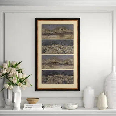 Soicher Marin Dreams Of Stone 17' - Picture Frame On Paper In Gray;ivory