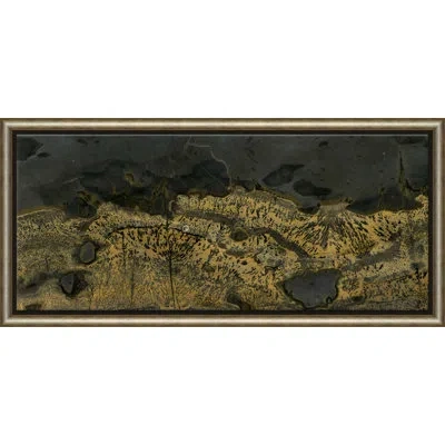 Soicher Marin Dreams Of Stone 18' - Picture Frame Graphic Art On Paper In Black;beige;yellow