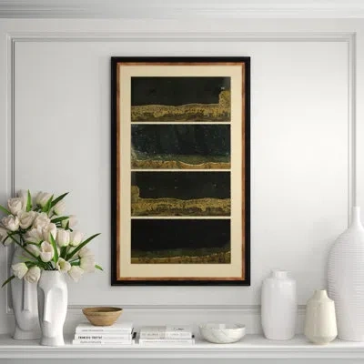 Soicher Marin Dreams Of Stone 19' - Picture Frame On Paper In Black;brown