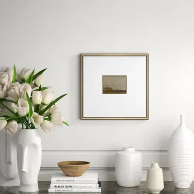 Soicher Marin Dreams Of Stone-small 16' - Picture Frame Painting On Paper In Brown;gray;tan