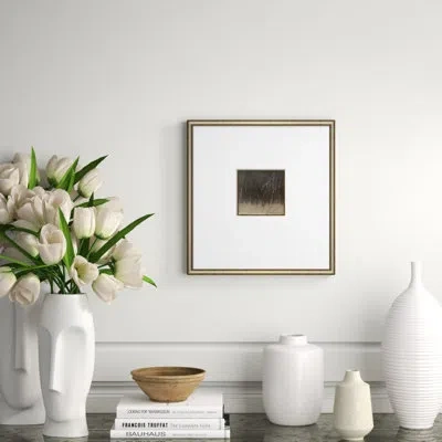 Soicher Marin 'dreams Of Stone-small'- Picture Frame Painting Print On Paper In Gray;beige