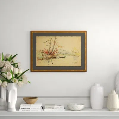 Soicher Marin Dutch Landscape Study - Picture Frame Print On Paper In Multi