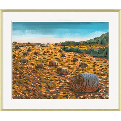 Soicher Marin Early Dawn Field By Yuki Osada - Single Picture Frame Painting In Blue;orange