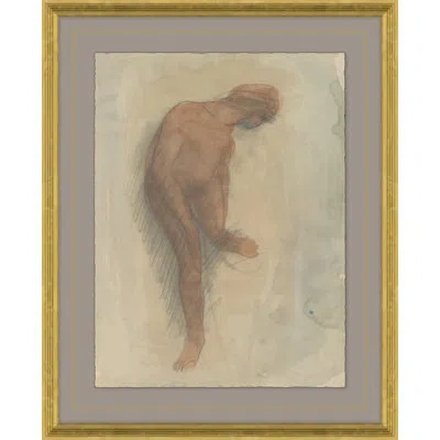 Soicher Marin Elizabeth By David Phoenix - Picture Frame Drawing Print On Paper In Blue;white;gray