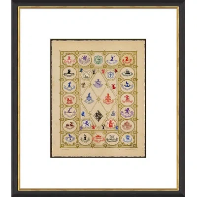 Soicher Marin English Seals - Picture Frame Painting In Brown;green;red