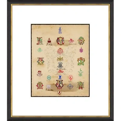 Soicher Marin English Seals - Picture Frame Painting In Brown;green;red