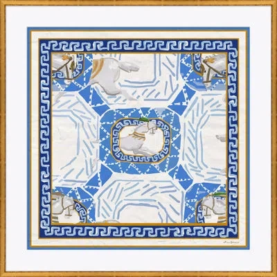 Soicher Marin Equitation In Blue By Dana Gibson - Picture Frame Painting On Paper