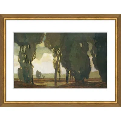 Soicher Marin Eucalyptus Grove - Picture Frame Painting In Brown;green