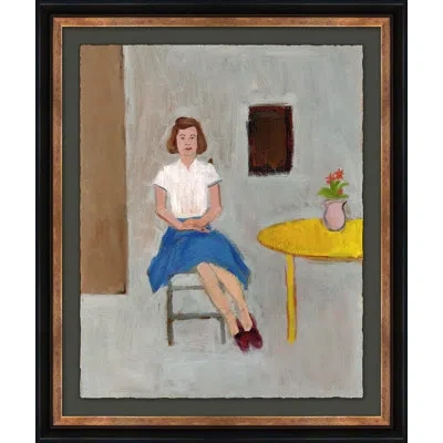 Soicher Marin 'everyday People 8' - Picture Frame On Paper In Blue;white;gray;yellow