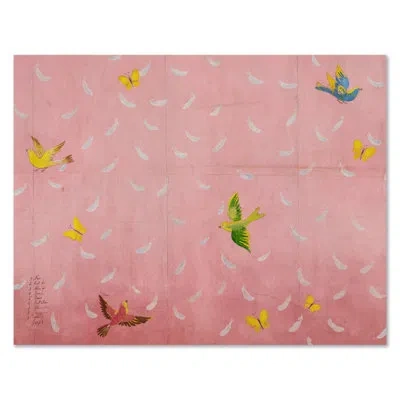 Soicher Marin Feathers By Paule Marrot - Print In Pink