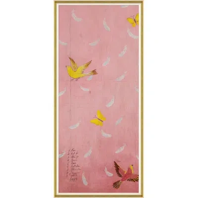 Soicher Marin Feathers I (var. 1) By Paule Marrot - Single Picture Frame Print In Pink
